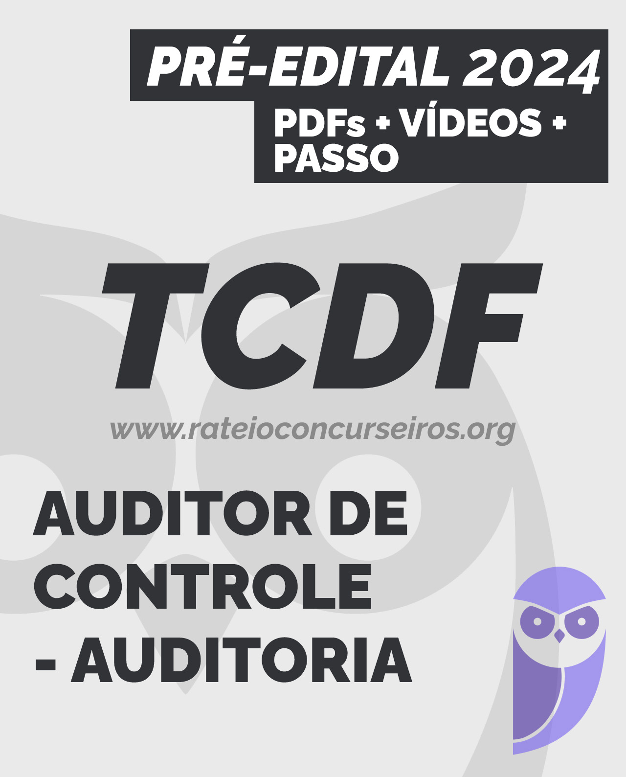 Tcdf Auditor De Controle Externo Rea Auditoria Pr Edital