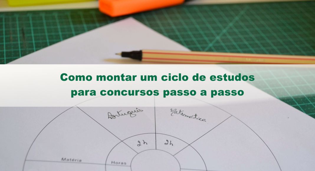 Como Montar Um Ciclo De Estudos Para Concursos Passo A Passo Rateio Concurseiros